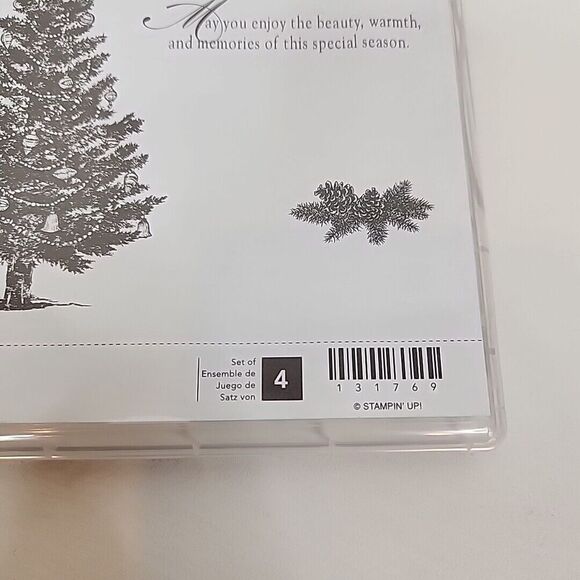 Stampin'‎ Up! SPECIAL SEASON Stamp Set of 4 131769 Christmas Greetings Memories - Picture 2 of 4